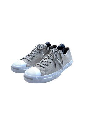 Converse Jack Purcell Canvas Sneakers Beige Unisex Size 11 Rubber Sole